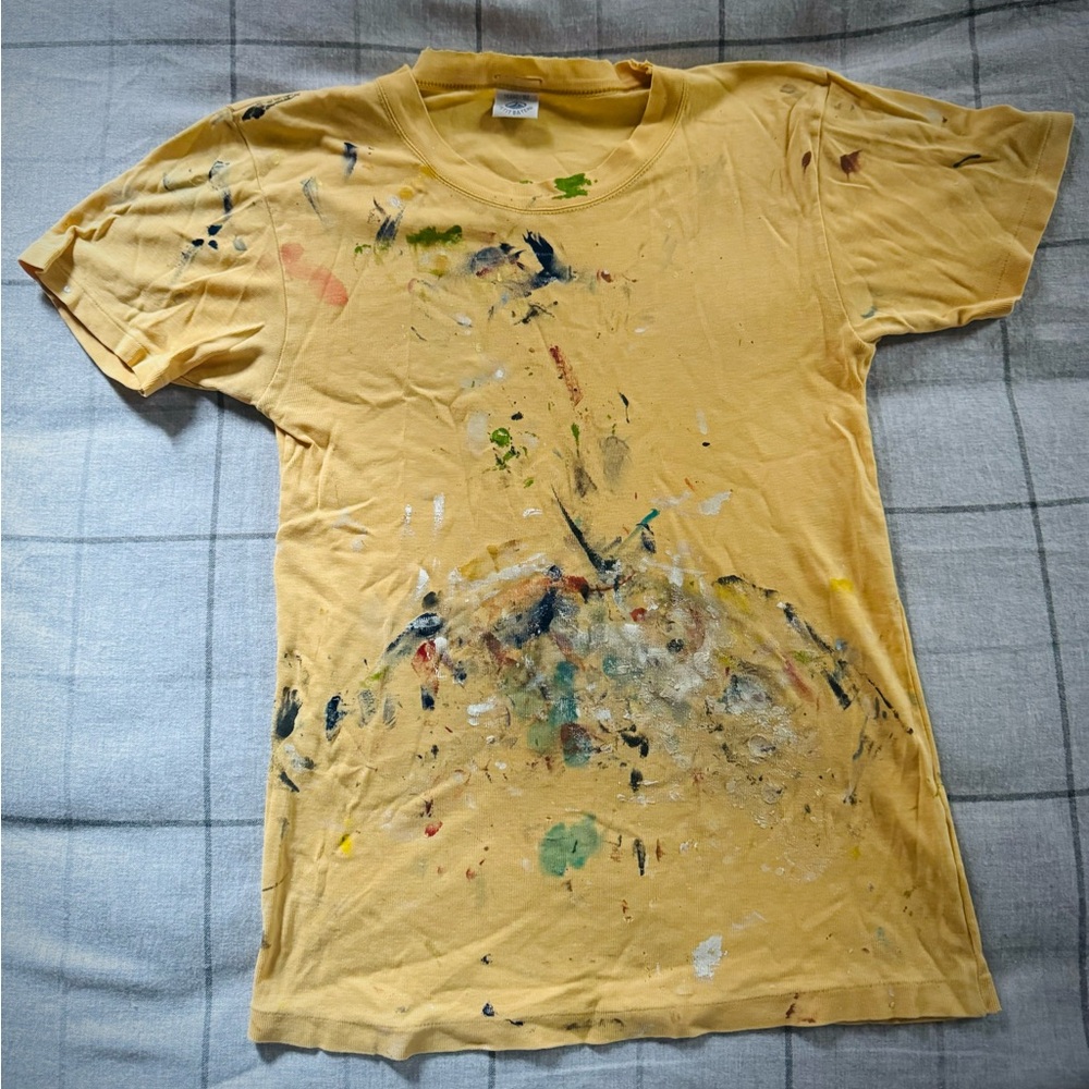Tshirt with paint on it